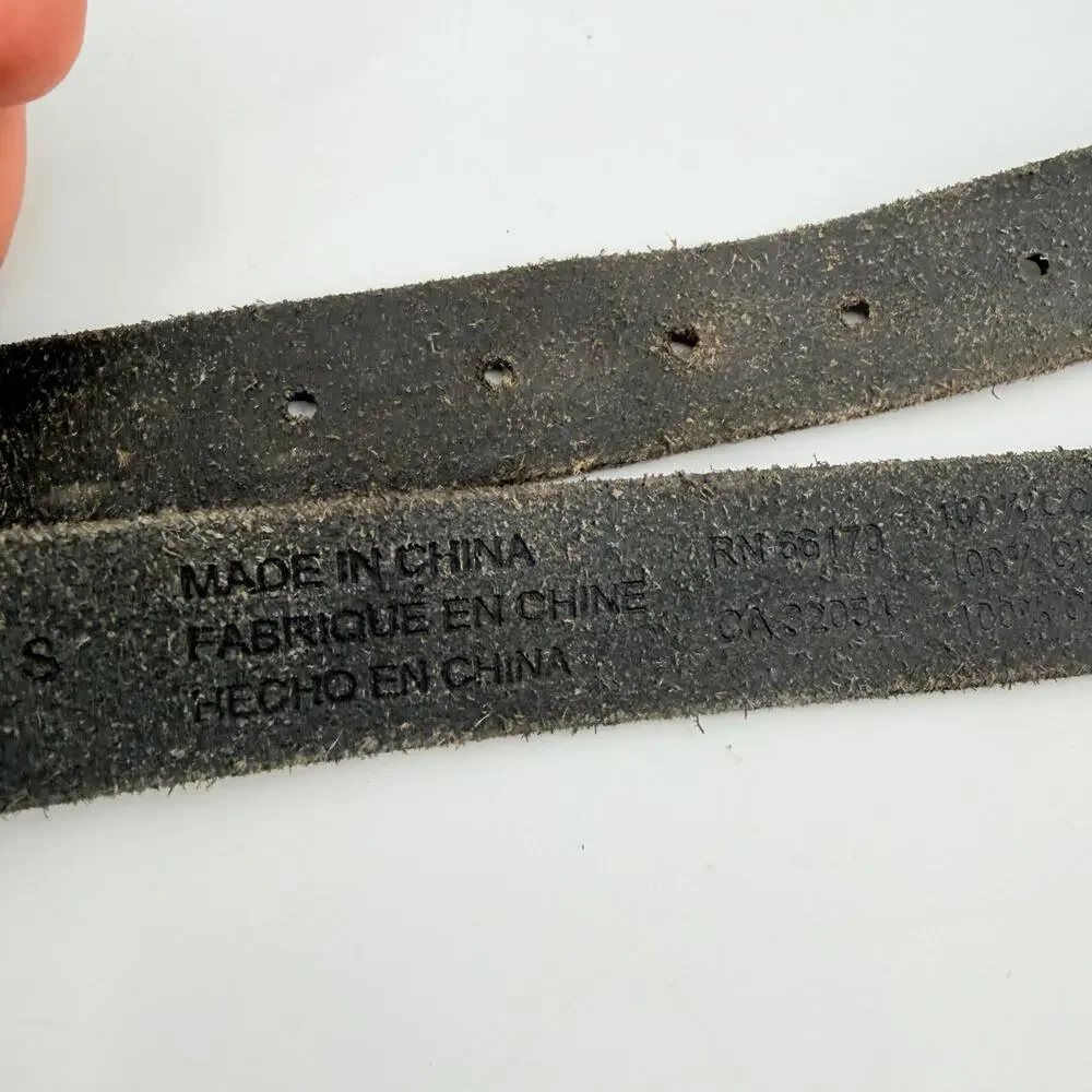 Urban Outfitters Leather Westerm Bels Sz S Silver Engraved Buckle Festival Boho